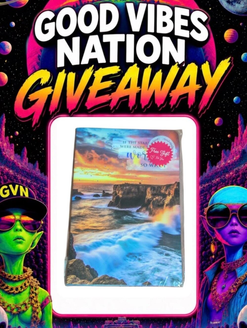 Good Vibes Nation Giveaway 🎉 Spiritual/Inspirational Journal